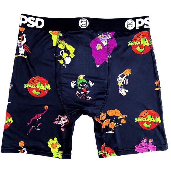 PSD Space Jam Looney Tunes 90s Retro Boxer Briefs Novelty Underwear Mens Size XL - Picture 4 of 5